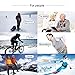 Rabbitroom Unisex Rechargeable Battery Electric Heated Socks Kit, Thick Knitting Thermal Sox Care Chronically Cold Feet, Winter Warm Cotton Crew Socks for Outdoor Hunting Skiing, Free Size (Gray)