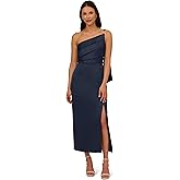 Adrianna Papell Womens Satin Crepe Dress
