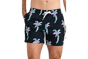 Chubbies Mens Swim Trunks – Mens Swim Shorts with 4-Way Stretch, 5.5” Beach Shorts with Elastic Waist, Drawstring,Mesh Lining