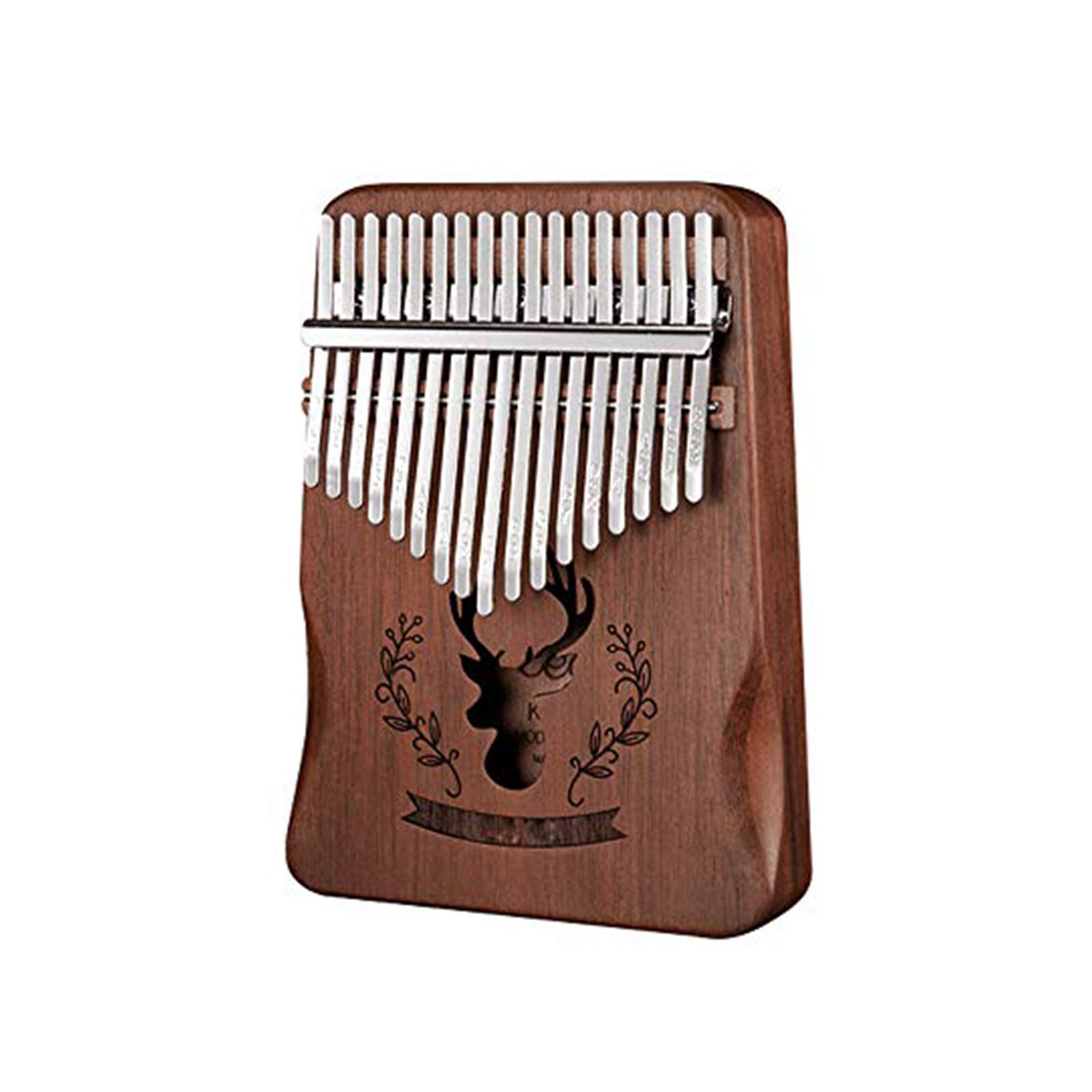 Dripex Kalimba 17 Keys Thumb Piano with Study Instruction and Tune Hammer, Finger Marimba Instrument for Music Lover Beginners(Mahogany)