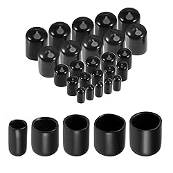 uxcell 25pcs Round Rubber End Caps