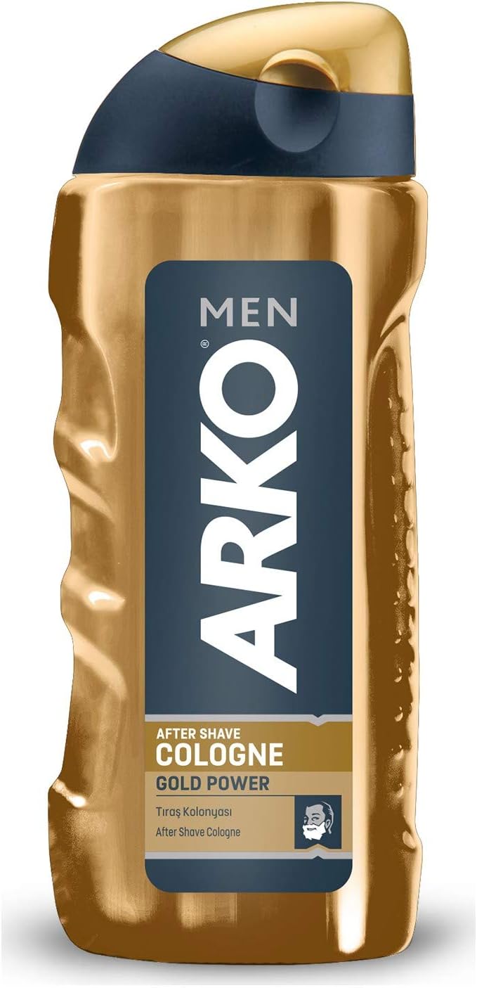 Arko Men Aftershave Cologne Gold Power 250ml Skin Comfort Refreshing