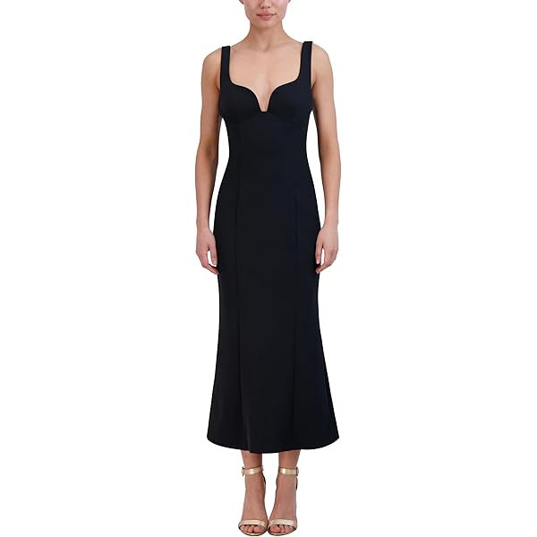 Amazon.com: BCBG Pleated Halter Gown Black Combo 8 : Clothing, Shoes &  Jewelry