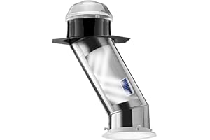 Solatube® Skylight Kit with Integrated Solar NightLight – 14-Inch Diameter Tubular Skylight for Natural Daylight and Nighttime Illumination, Energy-Efficient Lighting Solution