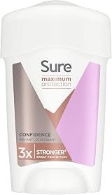 Sure Maximum Protection Confidence Anti-Perspirant Cream Stick 45 ml