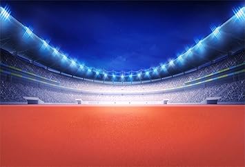 Amazon Csfoto背景stadiumスポーツテニスコート一致写真用背景幕ラケットアクティブathlete Athletic Competition Tournamentフットボールバスケットボールサッカーフォトスタジオ小道具ポリエステル壁紙 バックペーパー 背景布 通販