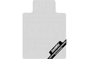 BesWin Office Chair Mat for Carpet, Easy Glide Plastic Floor Mat for Office Chair on Carpet, Thick and Sturdy Premium Quality Desk Chair Mats with Lip for Low Pile Carpet Floor（30" x 47" with Lip