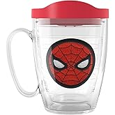Tervis Marvel Spider-Man Spidey Made in USA Double Walled Insulated Tumbler Travel Cup Keeps Drinks Cold & Hot, 16oz Mug, Classic