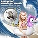 Unicorn Pool Floats, Swim Tubes for Kids, Inflatable Pool Floats Toys for Summer Beach River and Lake Floaties Tube Water Raft Party Decorations for Children Girls Boys Toddlers
