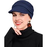Newsboy Chemo Hat for Women - Soft Cap with Brim for Cancer &amp; Alopecia