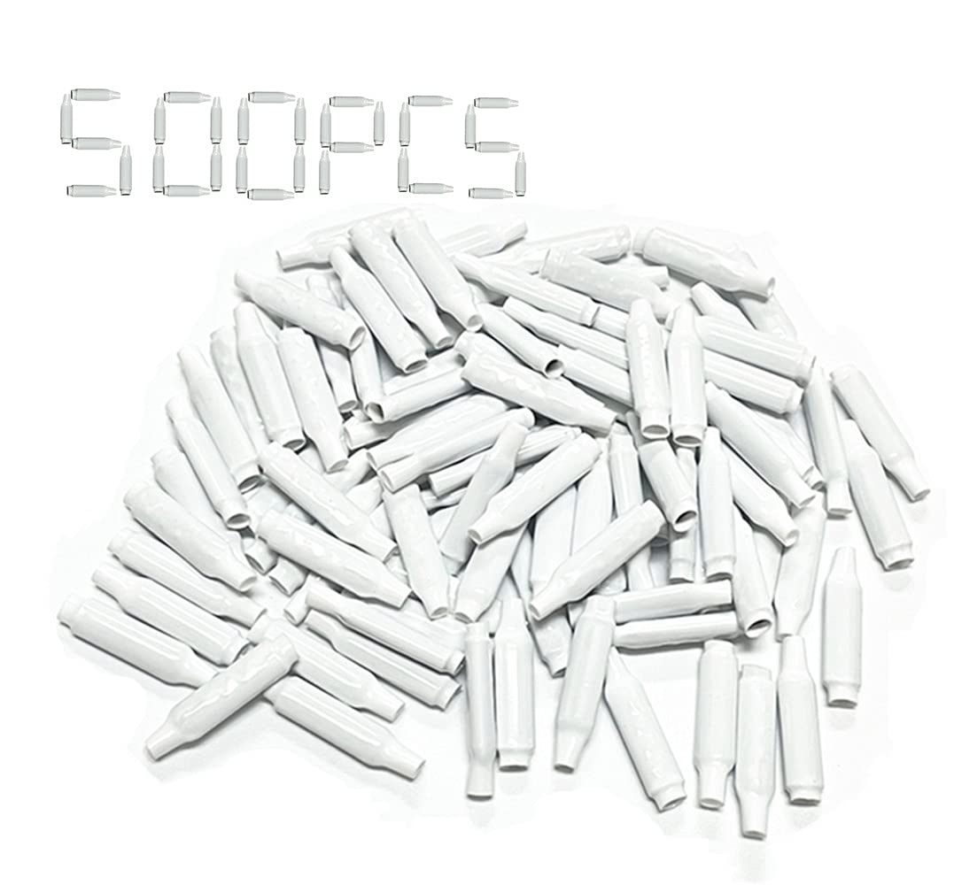 Low Voltage Wire Connectors, Dry B-Connectors Wire SplicesWire Crimp Bean Type Splice for Low Voltage, White (500 PCS)