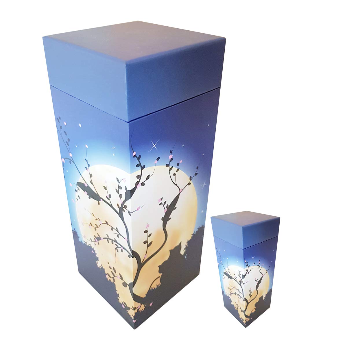 Moonlit Cat ScatterPod Scattering Cremation Urn - Pet & Keepsake Twin Pack