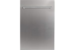 ZLINE 18 in. Top Control Dishwasher in Stainless Steel with Stainless Steel Tub and Traditional Style Handle