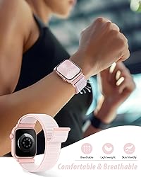 Nylon Loop Sport Band Compatible with Apple Watch