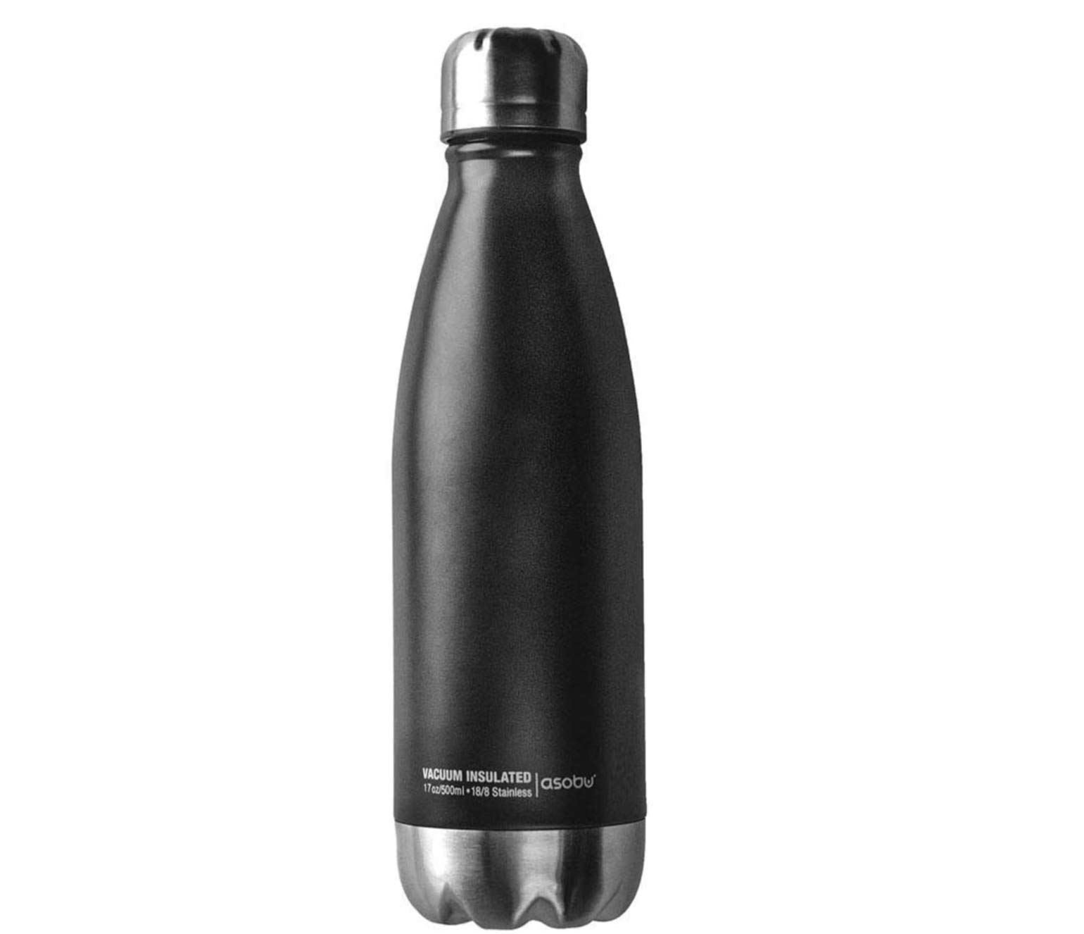 Central Park Travel SBV17 Insulated Travel Bottle Black/Silver