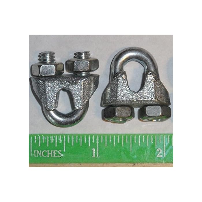 Buy Cable Clamps UBolts 50 pcs 3/16" Clamps Steel Aircraft Cable Wire