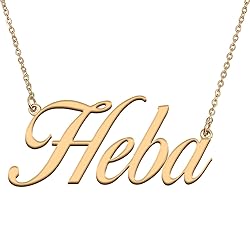 HUAN XUN Customized Custom Simple Any Name Necklace