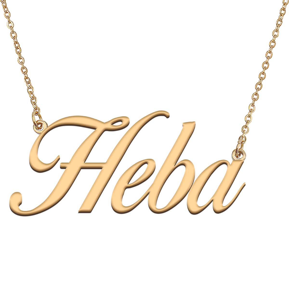 HUAN XUN Customized Custom Simple Any Name Necklace