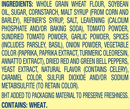 Wheat Thins Crackers, Whole Grain, Sundried Tomato And Basil, 15 ounces