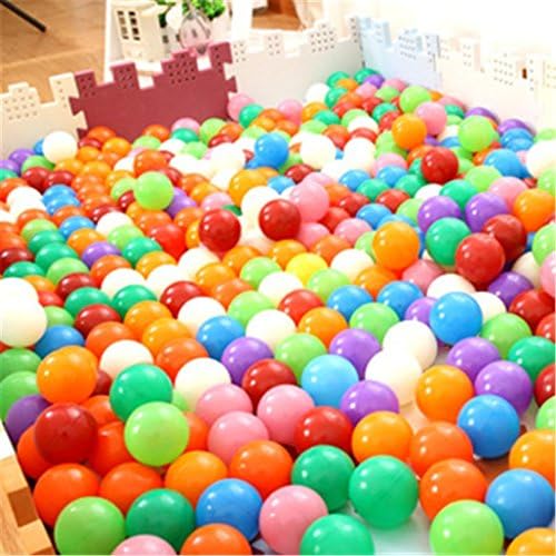 GQMART 100 Pcs Soft Plastic Ocean Ball Pit Colorful Ball Fun Ball Baby Kid Toy Swim Toy 1,Colorful