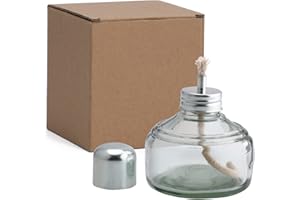 ANNWAH Dental Alcohol Lamp Glass - Alcohol lab Burner Portable Chemistry Heating Equipment for Dental Science Experiments Household and Camping Come with Metal Cap & 1 Cotton Wicks 150ml