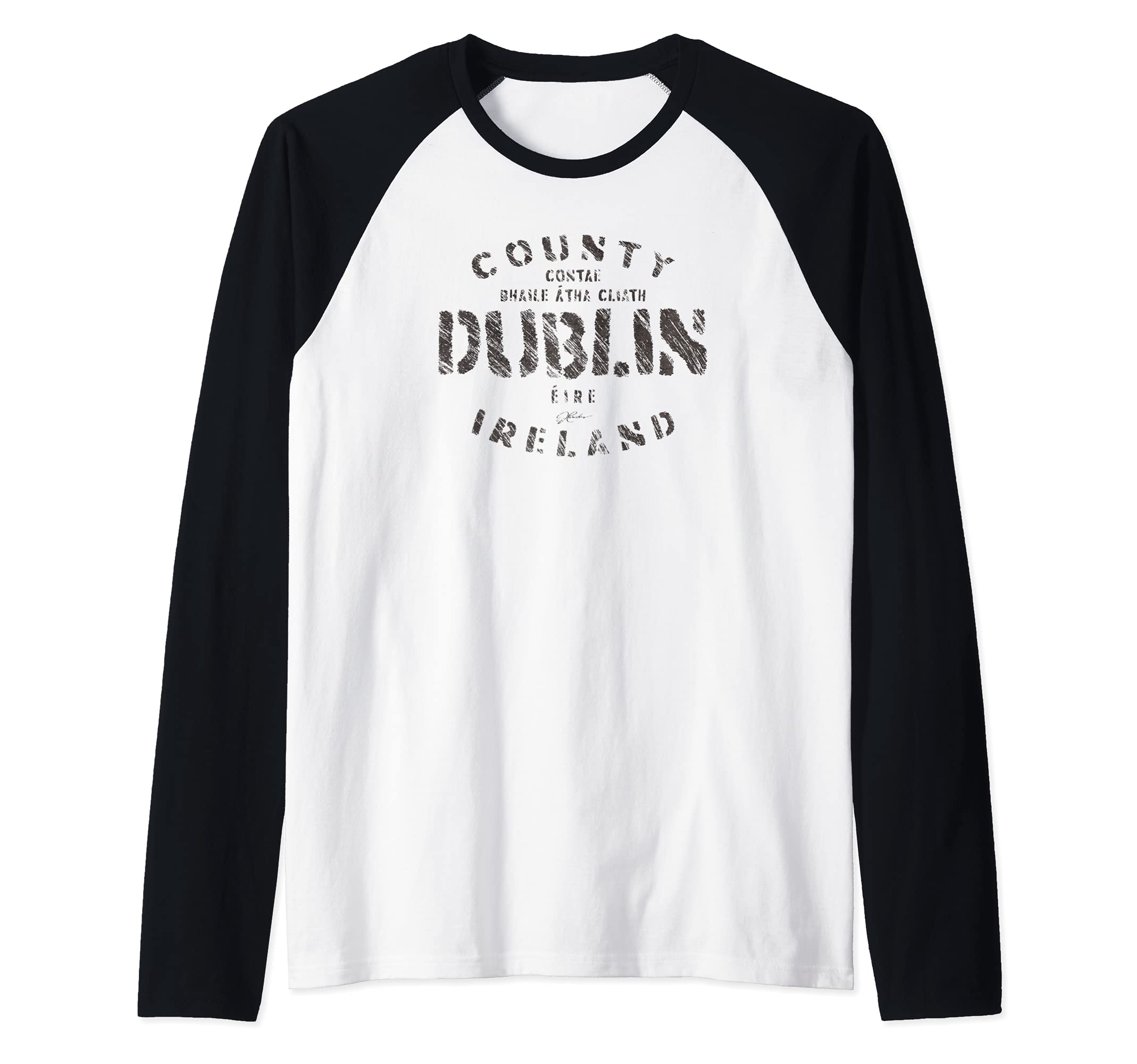 JCombs: County Dublin, Ireland Raglan Baseball Tee