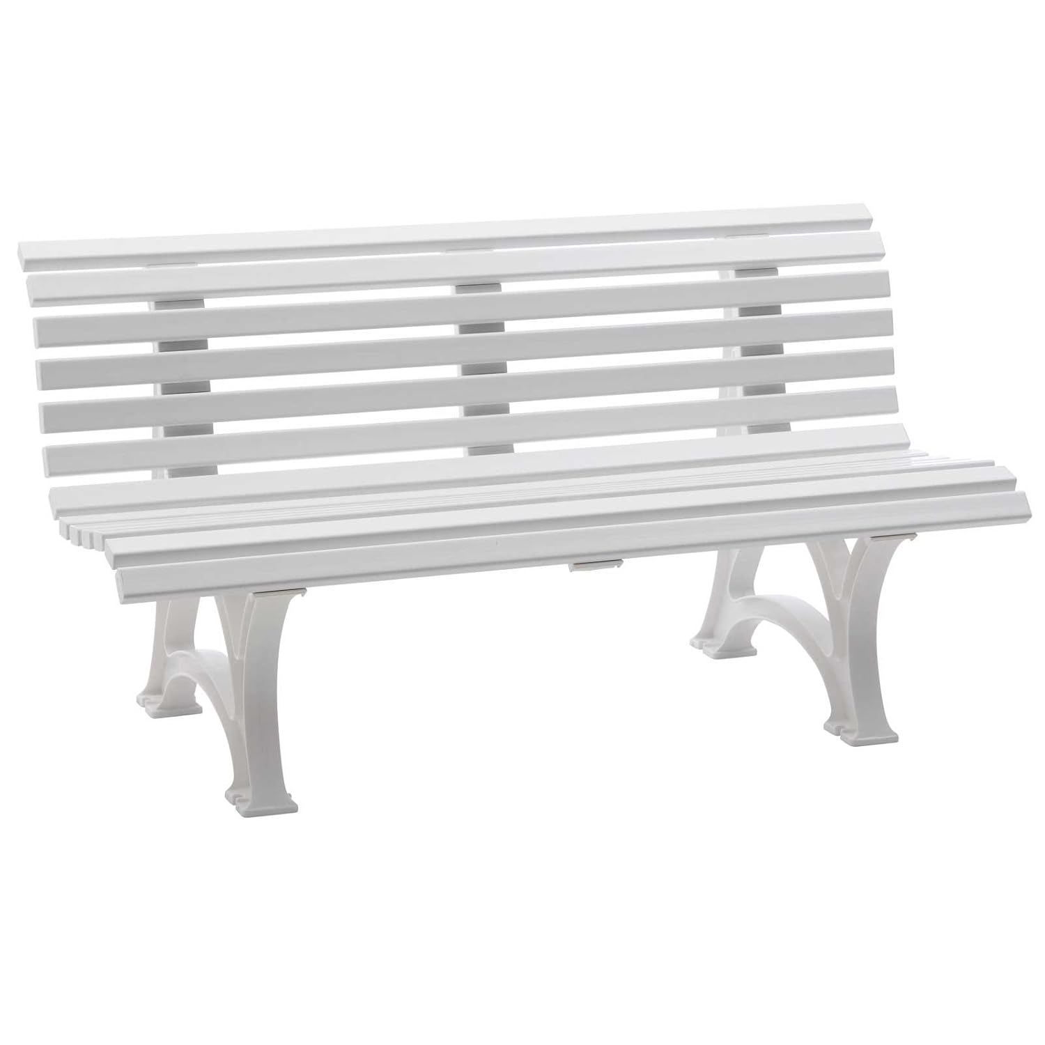 Gartenbank HELGOLAND Weiss, 3-Sitzer, Kunststoff günstig ...