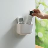 LINFIDITE Wall Mounted Remote Control Holder for 2-3 Remotes - White view 9