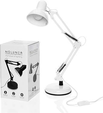 Lampe De Travail Retro Lampe De Lecture Bureau Flexible Table Lampe De Chevet Lampe D Architecte A Bras Articule En Metal Avec Ampoule Led Gratuit Amazon Fr Luminaires Et Eclairage