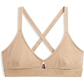 TomboyX Bralette, Micromodal with Criss-Cross Adjustable Straps, Wire-Free (XS to 4X)