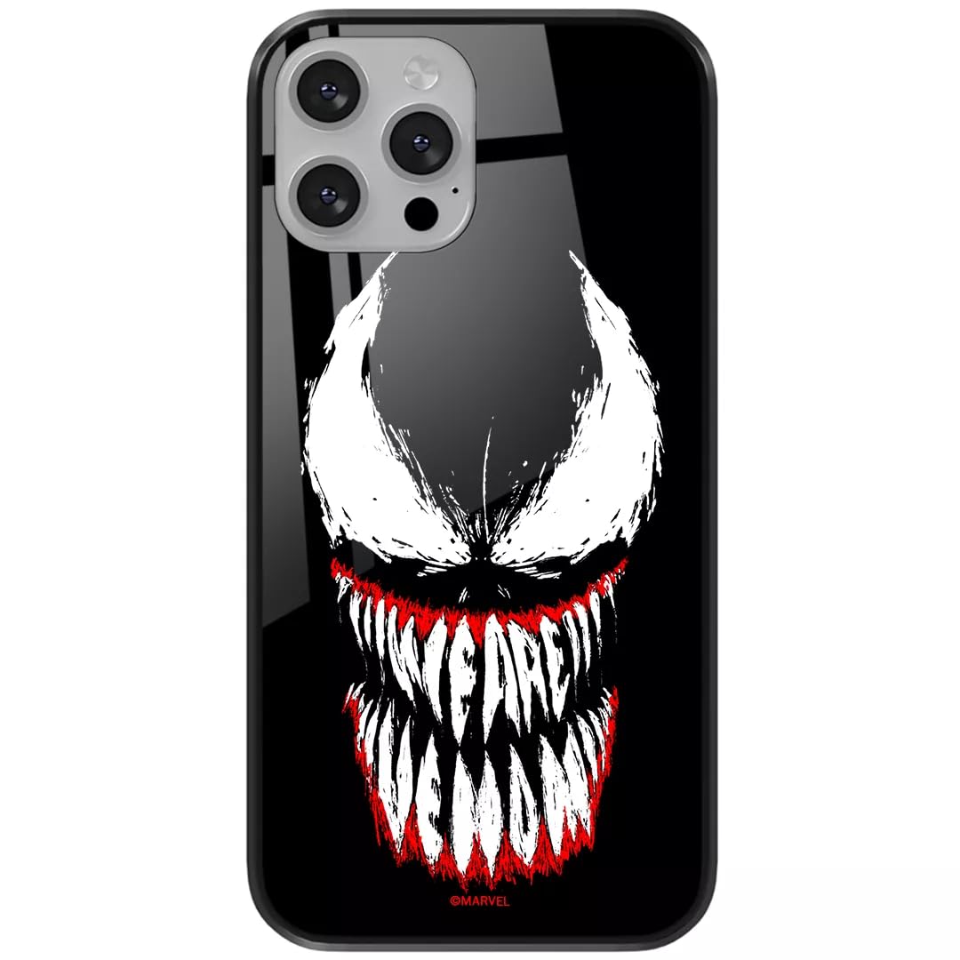 ERT GROUP mobile phone case for Apple Iphone 13 PRO original and officially Licensed Marvel pattern Venom 005 made of hardened glass, optimally adapted to the mobile phone, protective cover