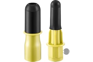 Dreyoo Broken Bulb Changer for High Ceilings, Light Changer for Changing Broken Incandescent and Candelabra Bulbs, Compatible with Standard Threaded Extension Pole, Pole Not Included (Yellow)