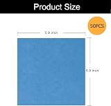 RENKE 50 Pcs Polyester Felt Sheets 15x15 cm DIY Craft Patches Colorful view 2