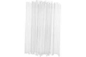 VOSAREA 50pcs High Temperature Glass Stirring Rods Experimental Stir Sticks for Lab Use Reliable Glass