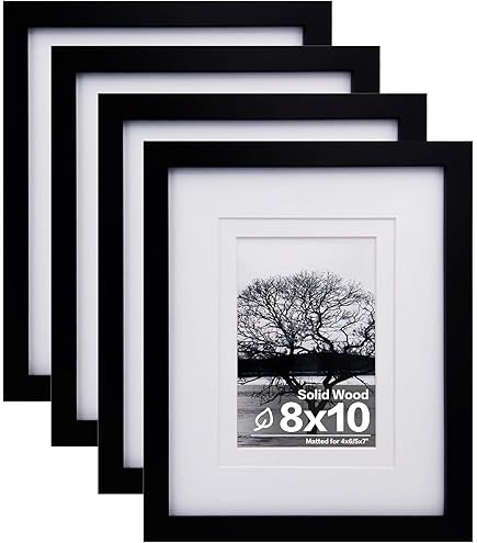 Amazon.com - FinalFind 8x10 Picture Frame with Mat for 5x7, Set of