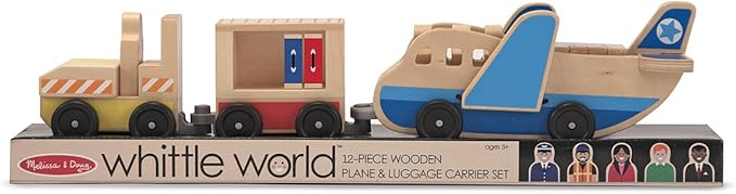 melissa and doug plane and luggage carrier set