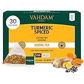 VAHDAM, Turmeric Spice Herbal Tea Bags (30 Count) Caffeine Free, Non GMO, Gluten Free | 100% Pure Herbal Tisane - Savory 
Sp