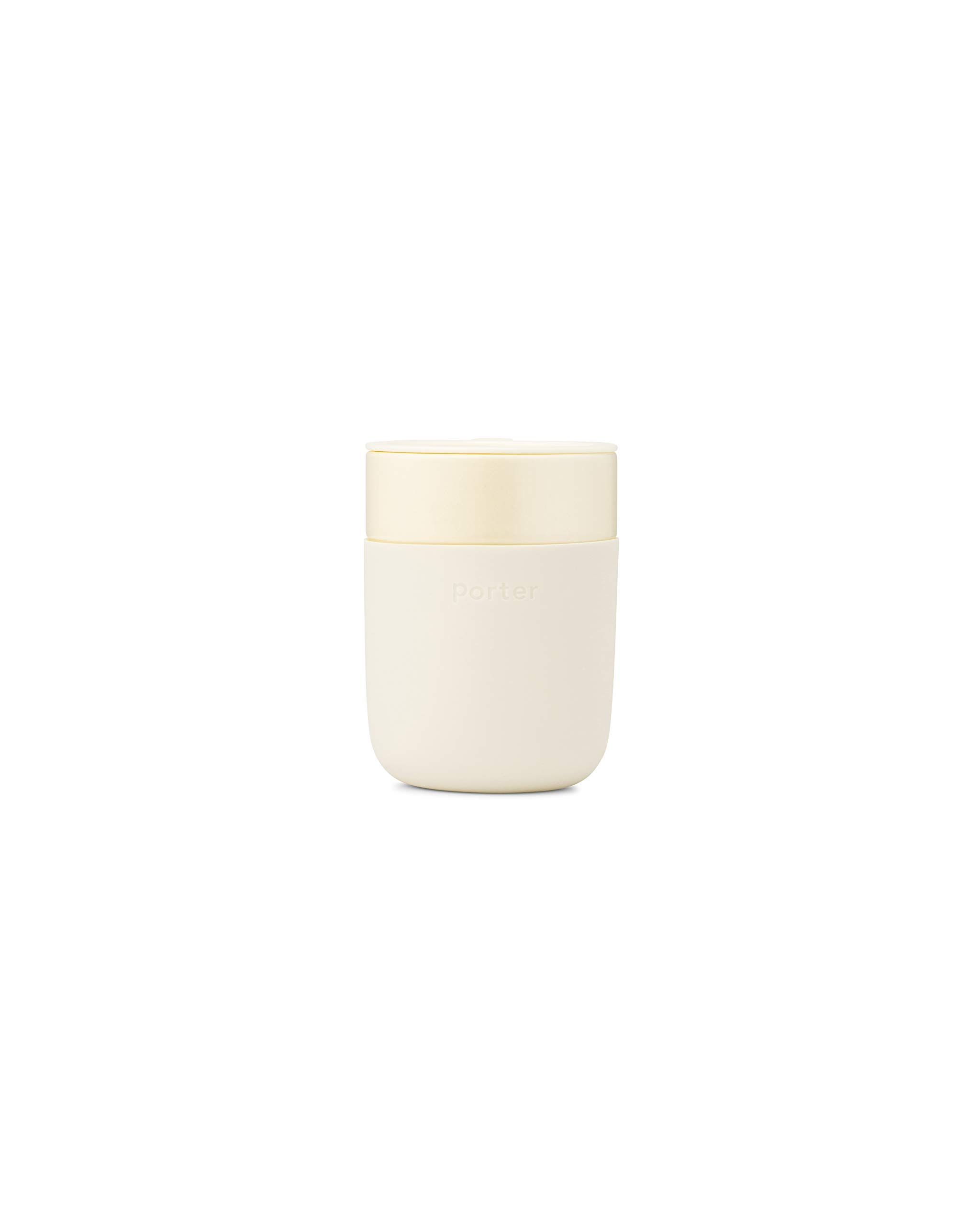 Photo 1 of W&P Porter Ceramic Mug w/ Protective Silicone Sleeve, Cream 12 Ounces | On-the-Go | No Seal Tight | Reusable Cup for Coffee or Tea | Portable | Dishwasher Safe (WP-PMC-CM)