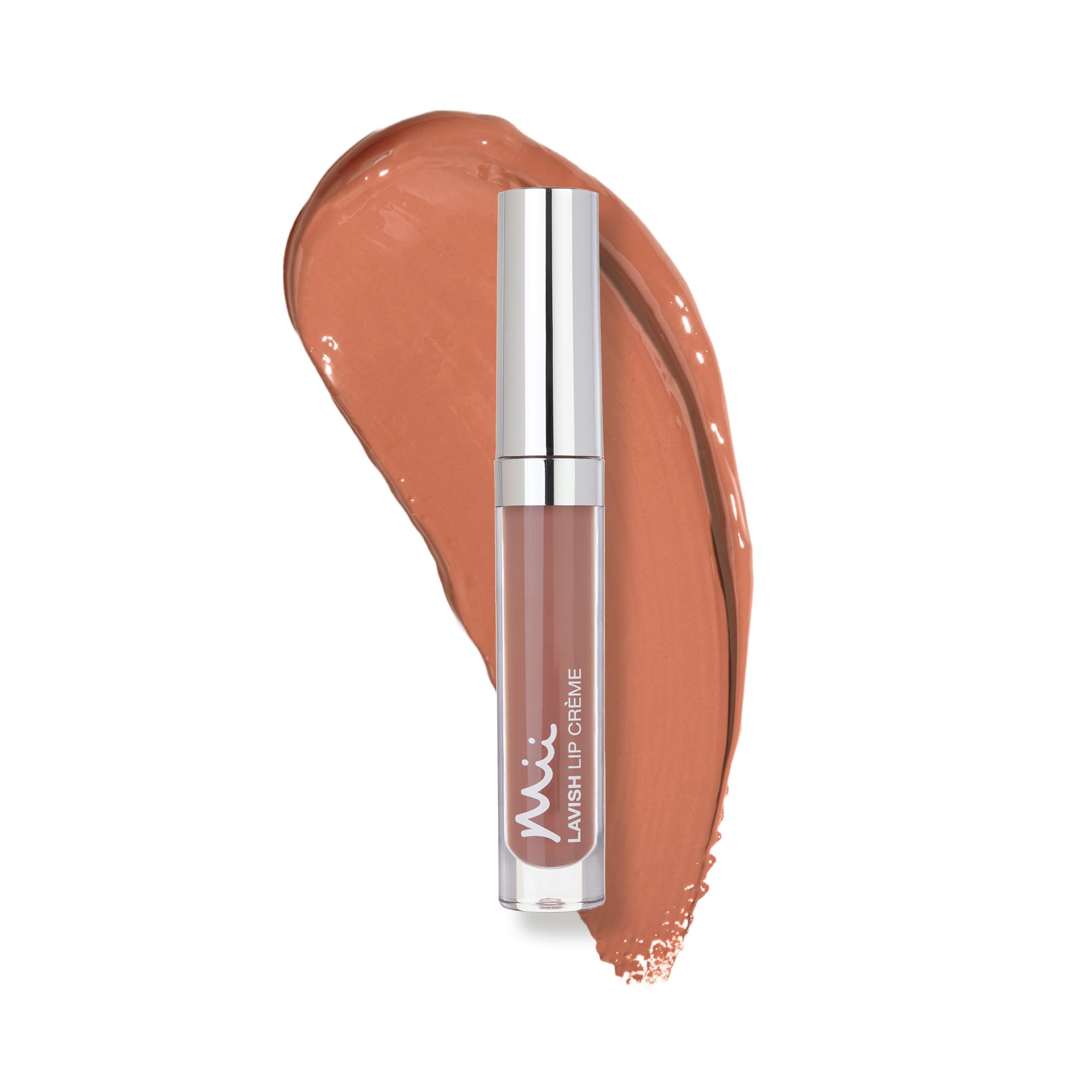 Mii Cosmetics Lavish Lip Crème Lip Gloss - Full-Coverage Colour, Non-Sticky Shine, Moisturising & Hydrating - Forbidden