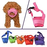 YAMAY Dog Muzzle Muzzles for Barking Biting Chewing Licking Nylon Mesh Comfortable Adjustable Velcro for Small Medium Large Dogs Puppy Anti Bite Chew Bark Lick Allow Drinking Walking