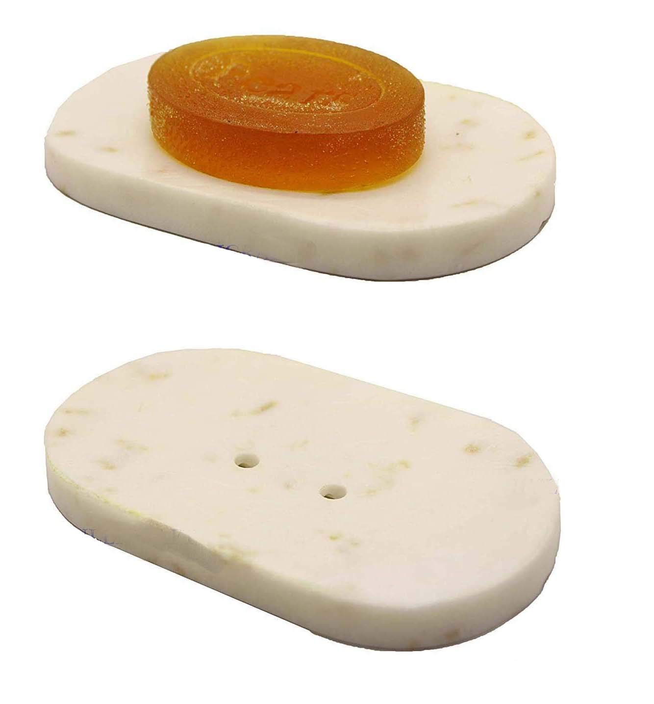 KC KULLICRAFT Natural Marble Soapstone Soap Dish Bath Accessories