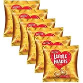 Britannia Little Hearts Biscuits 2.6oz (75g) - Soft and Delicious Biscuits - Kids Favorite Cookies (Pack of 6)