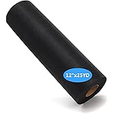 Nicunom Black Cut Away Machine Embroidery Stabilizer Backing 12" x 25 Yard Roll, Medium Weight 2.5 Ounce