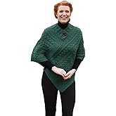Irish 100% Merino Wool Poncho for Women Made in Ireland