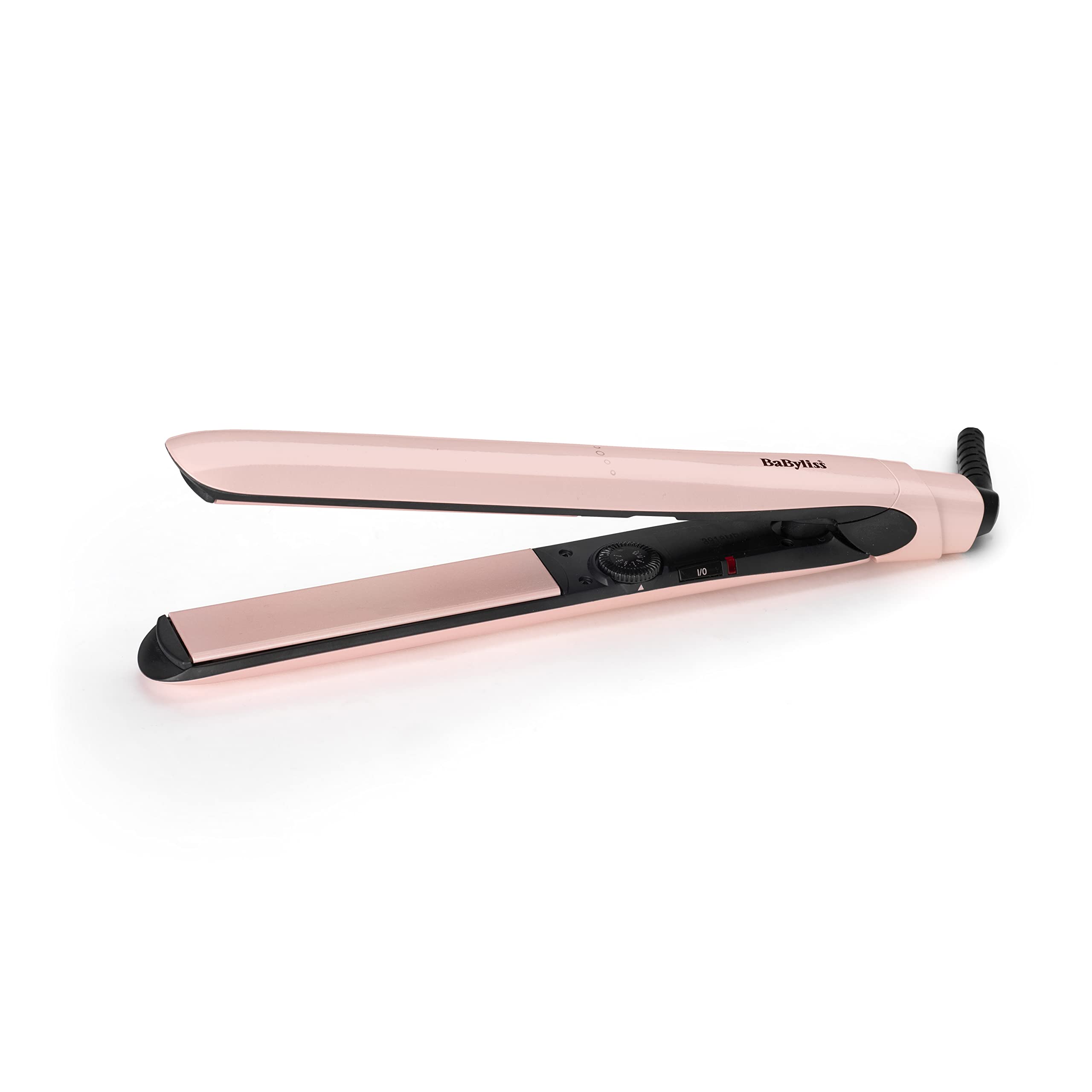 BaByliss Rose Blush 235C Hair Straighteners, Extra-Long Titanium Ceramic Plates for Smooth Gliding, Ultra-Fast Heat up, 13 Heat Settings up to 235°C, Pink