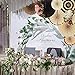 zilue Party Hanging Paper Fans Decoration Set for Wedding Birthday Party Mother's Day Round Events Accessories Set of 8