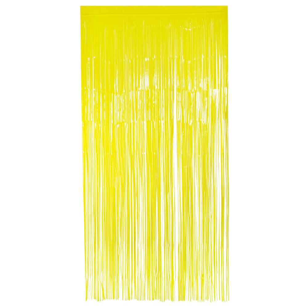 Boland 20035 Foil Curtain, neon Yellow, Standard Size