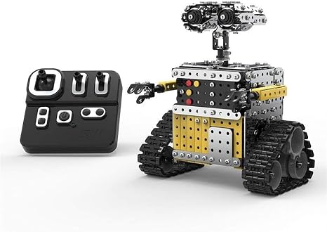 Amazon Co Jp Rcロボット ビルディング ブロック2 4ghzの10チャンネル728pcs Diyステンレススチール製ロボット玩具組立キット 子供 知育玩具 幼児 に 人気 の おもちゃ 立体パズル ゲーム モデルdiy ホーム キッチン