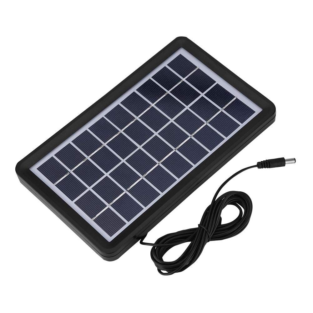 Goshyda Solar Panel, 9V 3W Solar Board Shell 93% Light Transmittance 18% High Conversion Rate Waterproof Poly Silicon Multi-level Solar Cell Cover