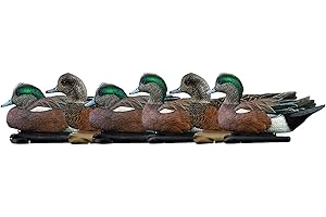 AVIAN-X Avian X Topflight Wigeon Decoys, Rugged Realistic Floating Duck Decoys for Hunting, Weight Forward Swim Keel